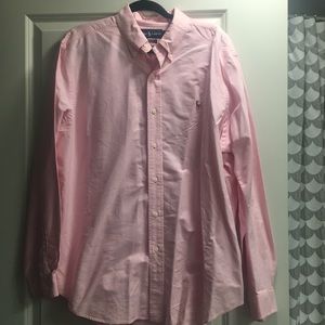 Ralph Lauren classic fit button down pink size XL